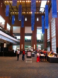Lobby and balcony from the first floor